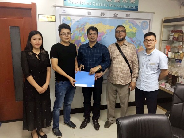 40T Lentil Peeling Plant Contract Signing with Bangladesh Customers